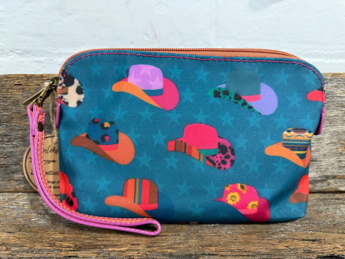 Cass - Western Hat Print Pouch