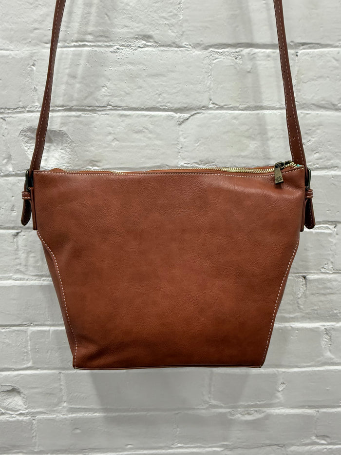 Winnie - Colour Block Aztec Cowhide Crossbody