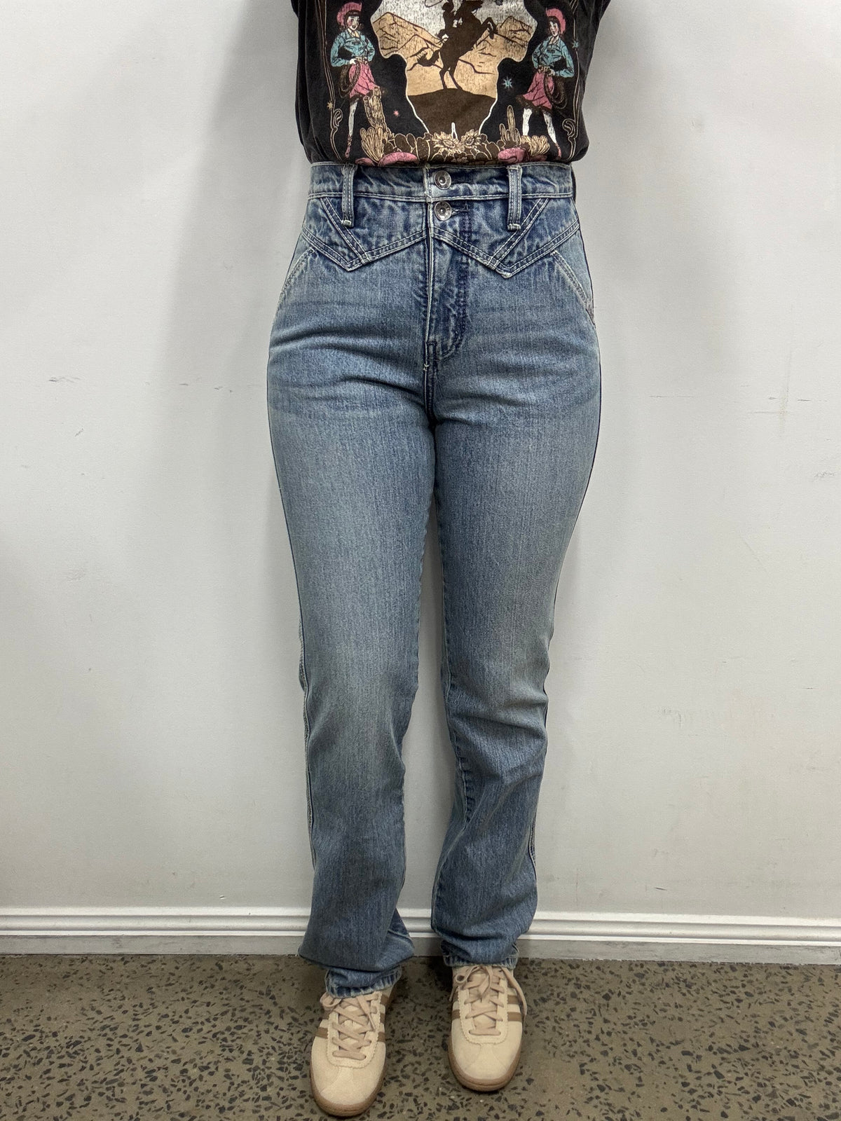 Cruel Girl Jeans - Quinn Light Stone Bareback (CB74654001)