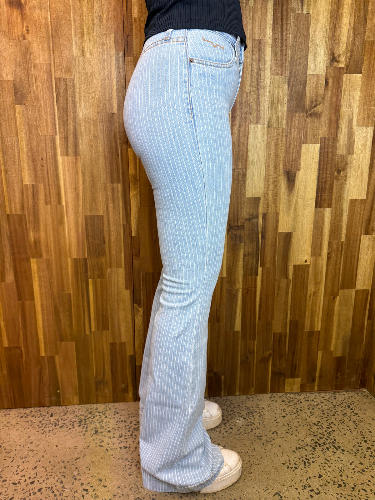 Kimes Ranch Jeans - Crystal Light Wash Stripe