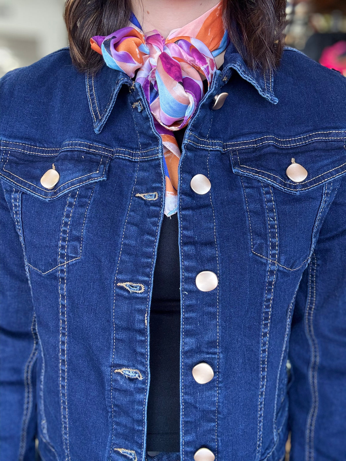 Jolene Denim Jacket - Dark Wash