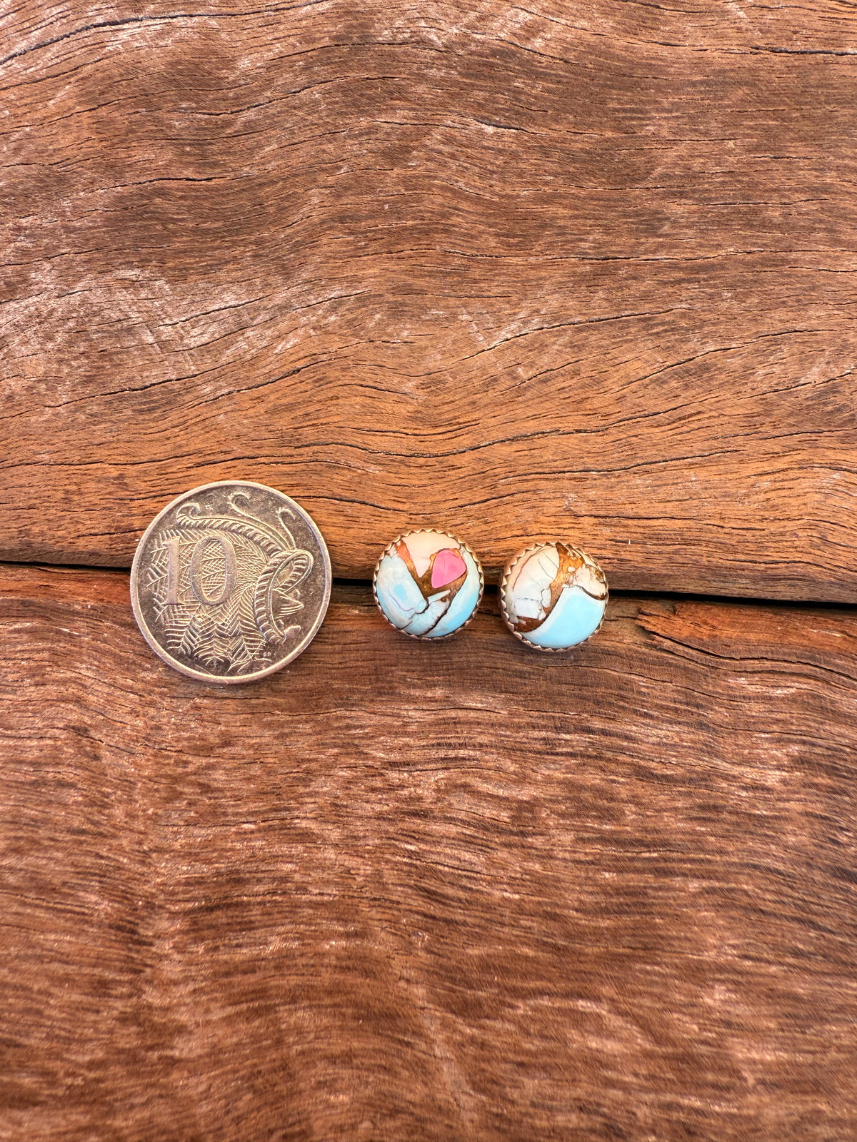 Candy Earrings - Cotton Candy Dahlia Stones (Medium)