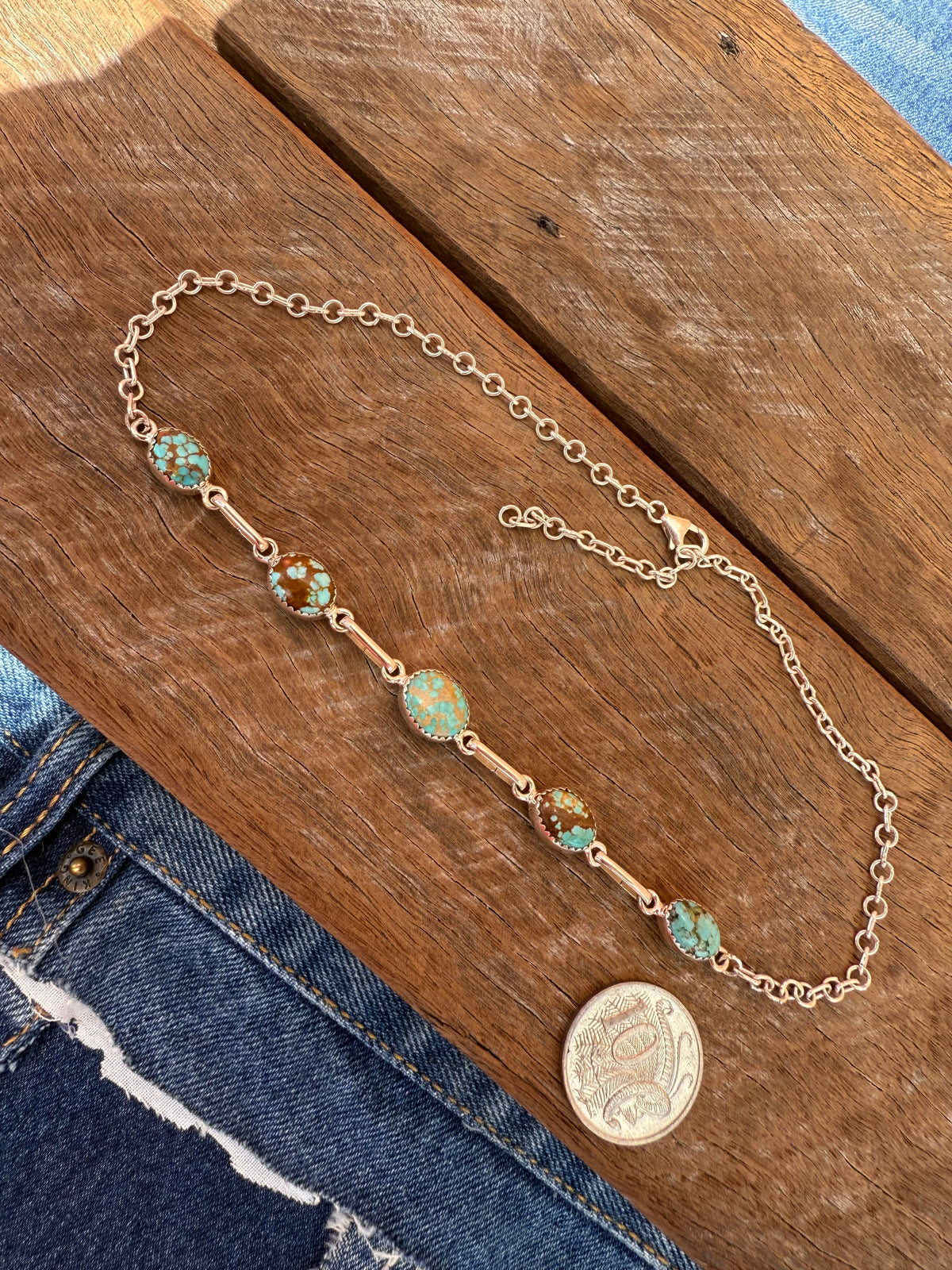 Wren Necklace - Turquoise Stones