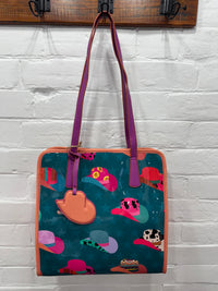 Cass - Western Hat Print Jelly Tote