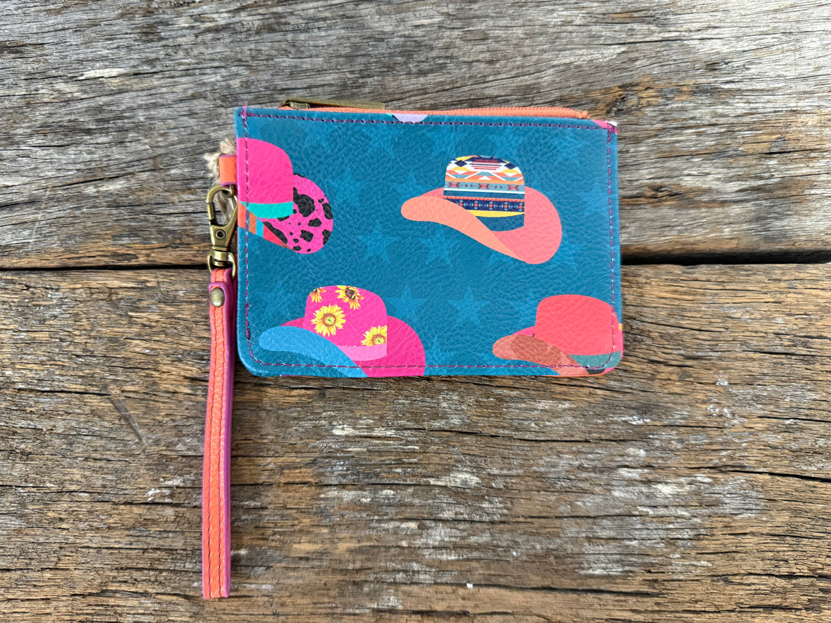 Jelly Coin Purse - Western Hat Print