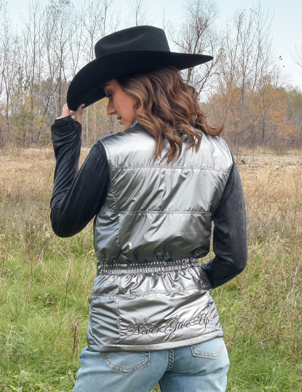 Cowgirl Tuff Vest - Silver