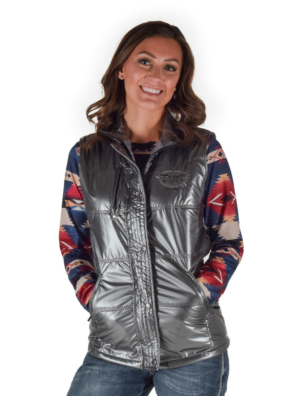 Cowgirl Tuff Vest - Silver