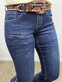 Cowgirl Tuff Jeans - Turquoise Arrows