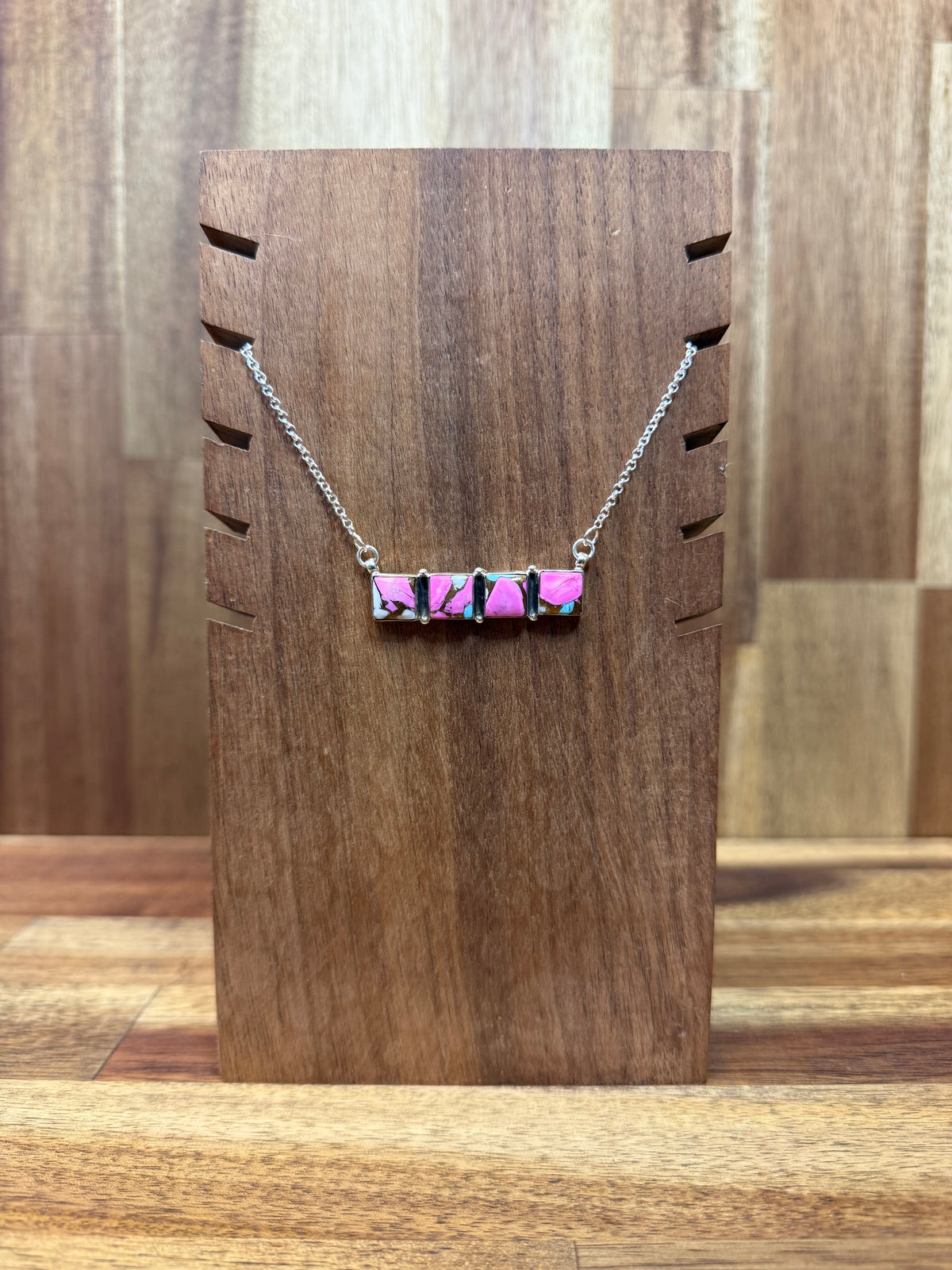 Kandy Necklace - Silver Multicolour Turquoise