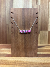 Kandy Necklace - Silver Multicolour Turquoise