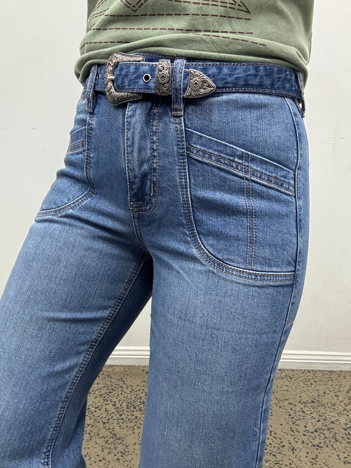 Rock & Roll Cowgirl Jeans - BW6HD06063 - High Rise Wide Leg Flare