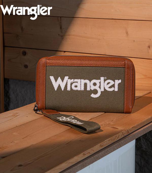 Wrangler Wallet - Canvas (Green)