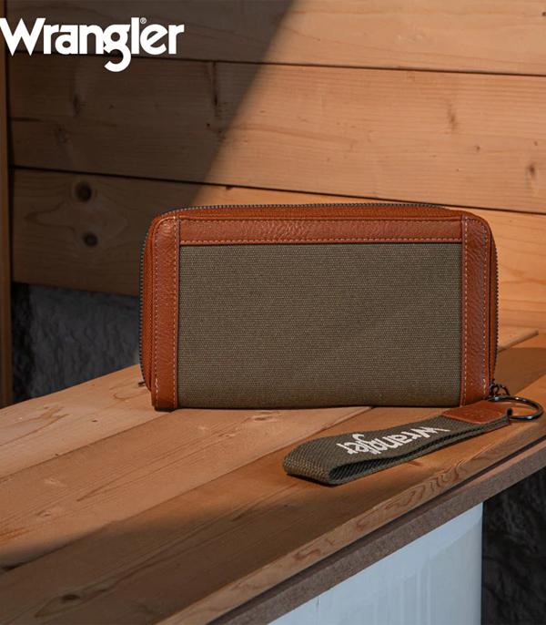 Wrangler Wallet - Canvas (Green)