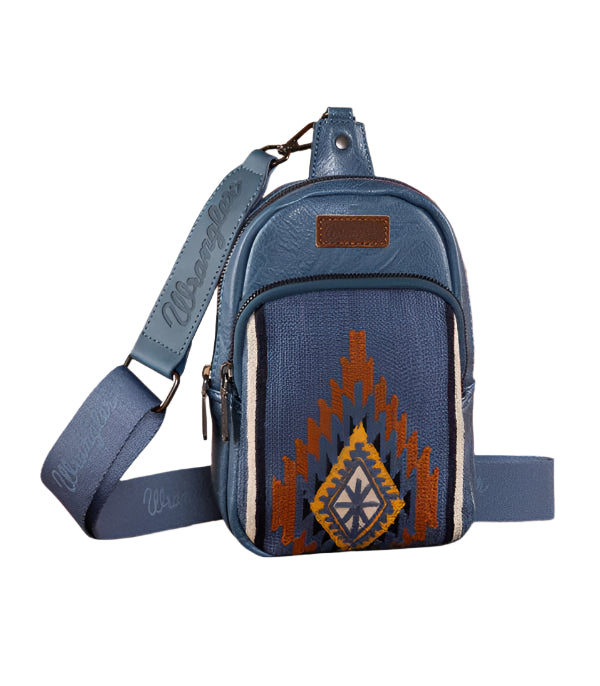 Wrangler Aztec Knitted Crossbody - Jean (WG174-210JN)