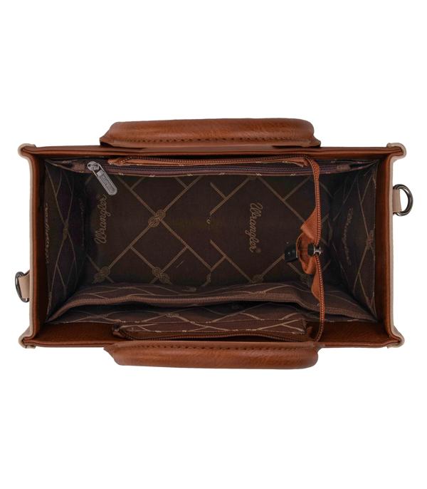 Wrangler Aztec Whipstitch Tote - Orange (WG2214-8120OR)