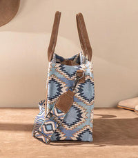 Wrangler Aztec Distressed Print Tote - Jean (WG221-8120JN)