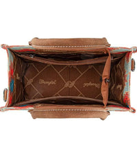 Wrangler Aztec Distressed Print Tote - Purple (WG221-8120PP)
