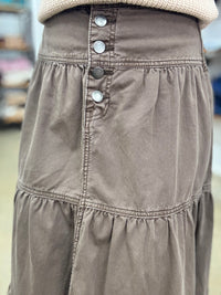 Coco - Denim Maxi Skirt (Cocoa)