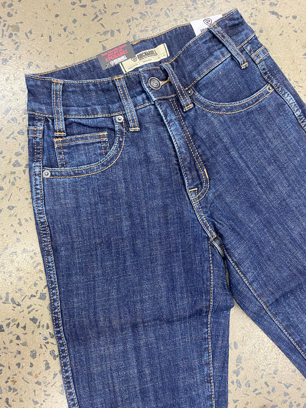 Rock & Roll Cowgirl Jeans - BW5HD06047- High Rise Trouser