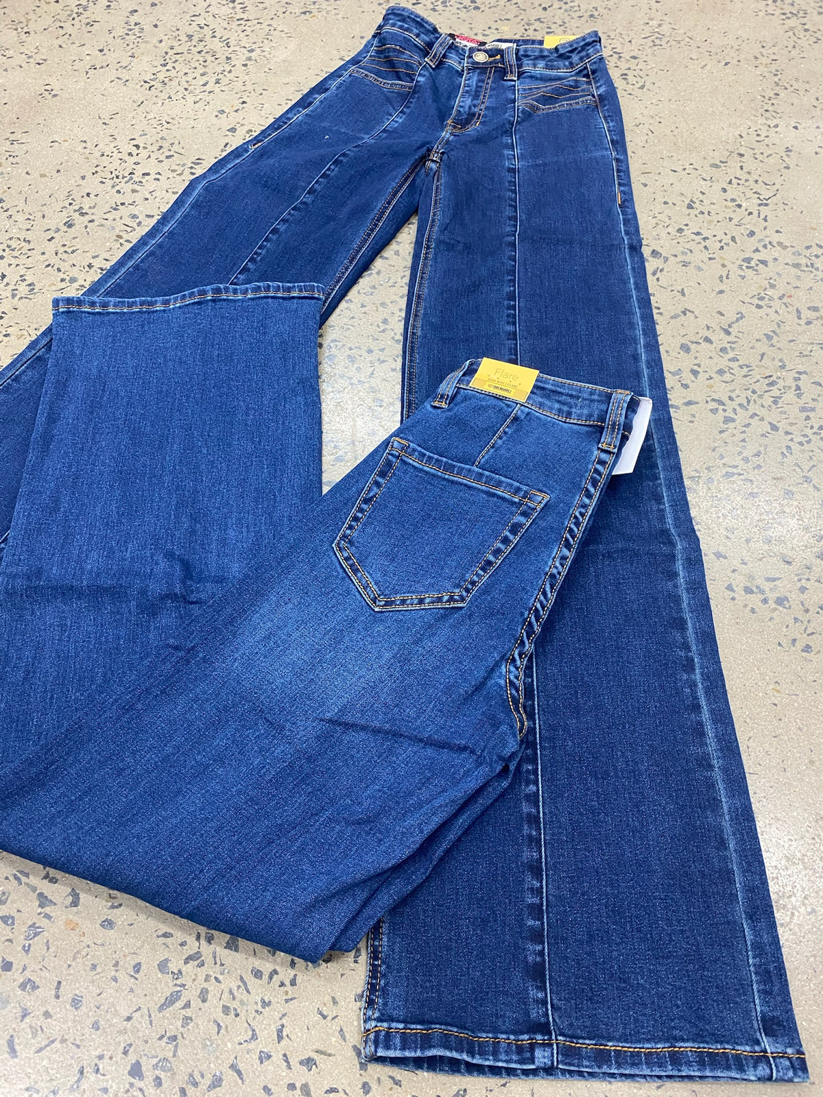 Rock & Roll Cowgirl Jeans - BW6HD07214 - Front Seam Relaxed High Rise Flare