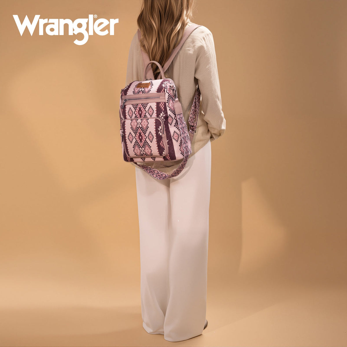 Wrangler Aztec Backpack - Pink (WG213-9110PK)