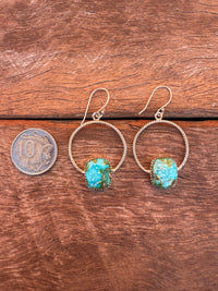 Hideaway Hoop Earrings - Sonora Gold Stones