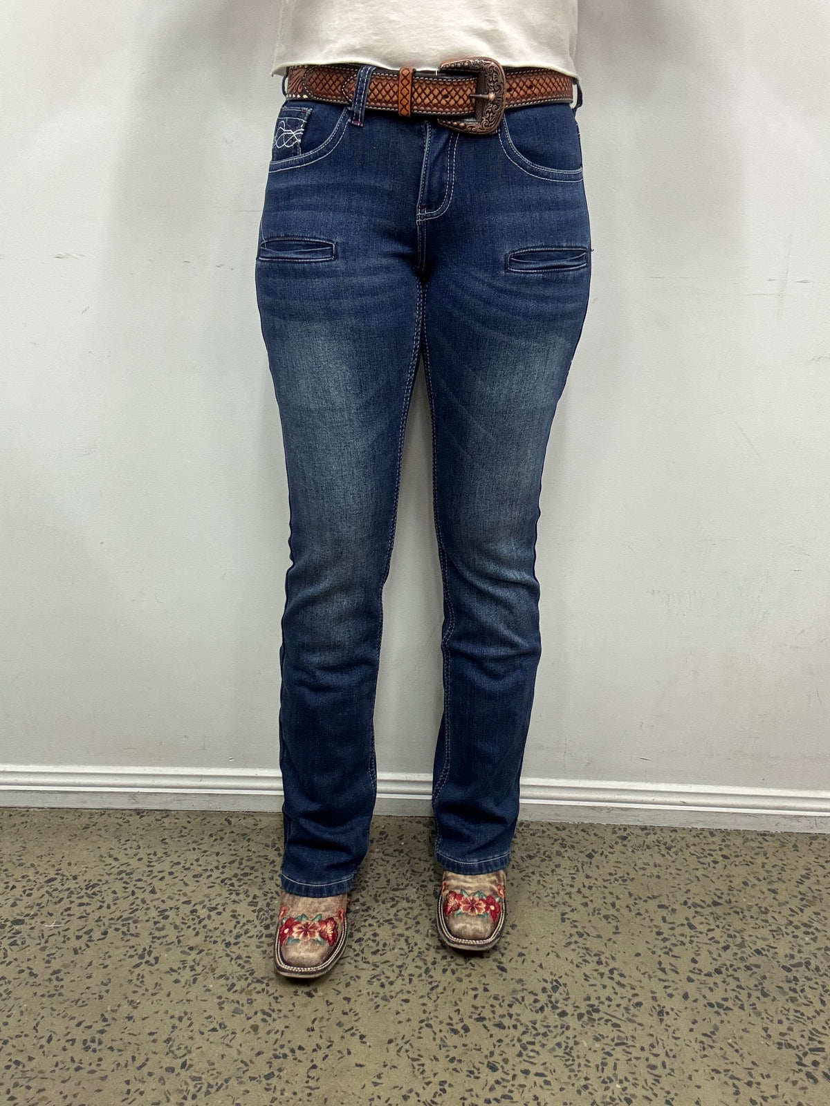 Cowgirl Tuff Jeans - Double Down Flannel