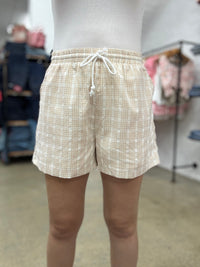 Rowan Short - Beige Plaid