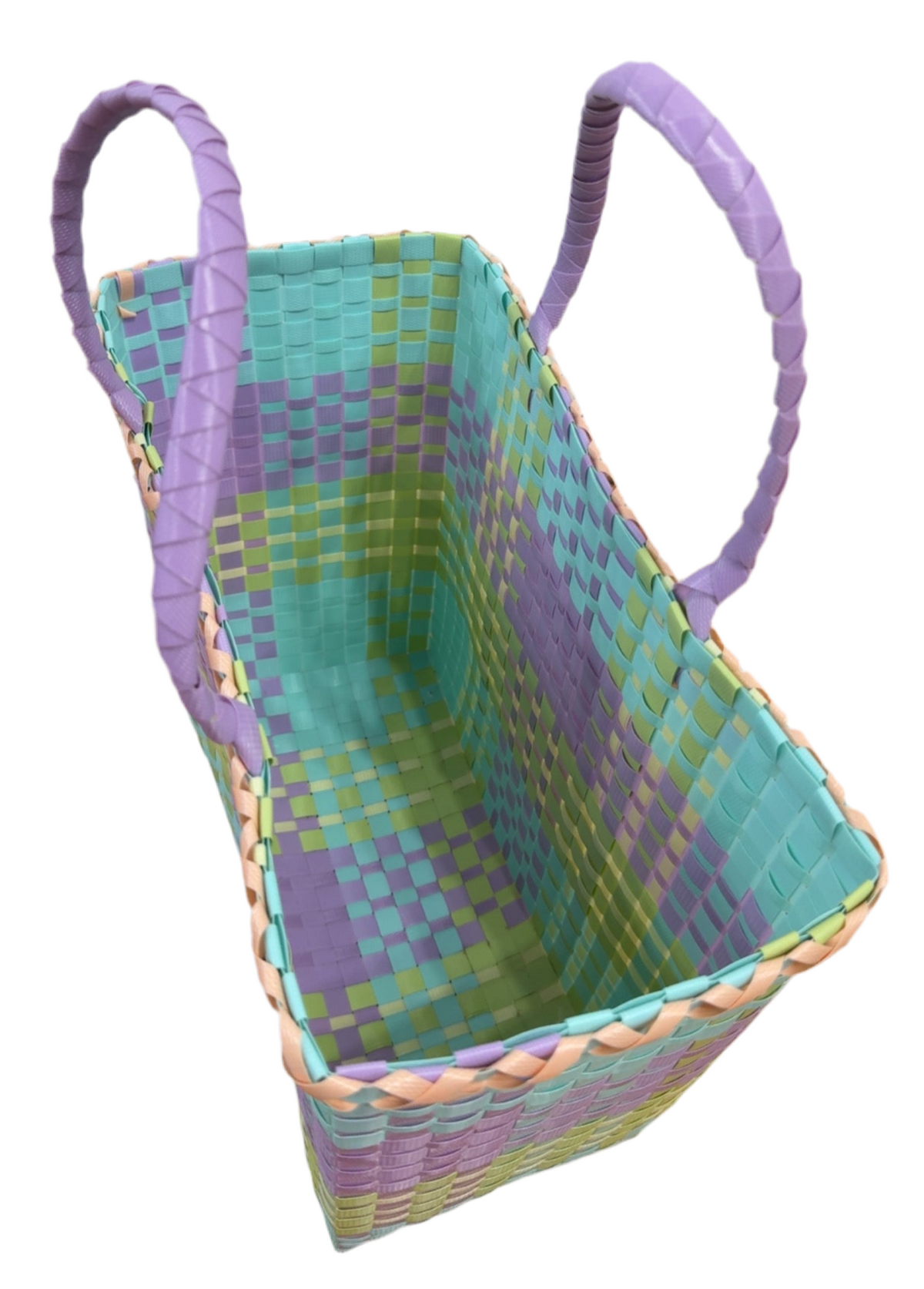 Recycled Plastic Small Tote Bag - Pastel