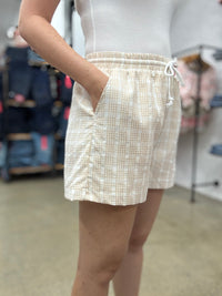Rowan Short - Beige Plaid