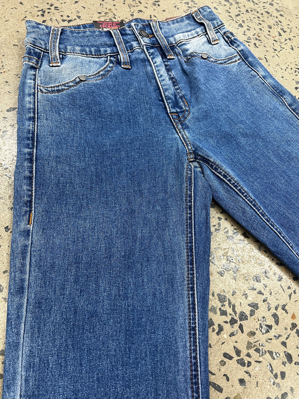 Rock & Roll Cowgirl Jeans - BW4HD06039 - Two Tone High Rise Bootcut