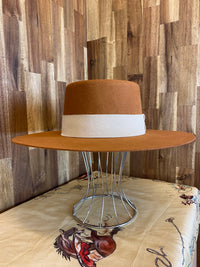 Gambler Felt Hat - Camel