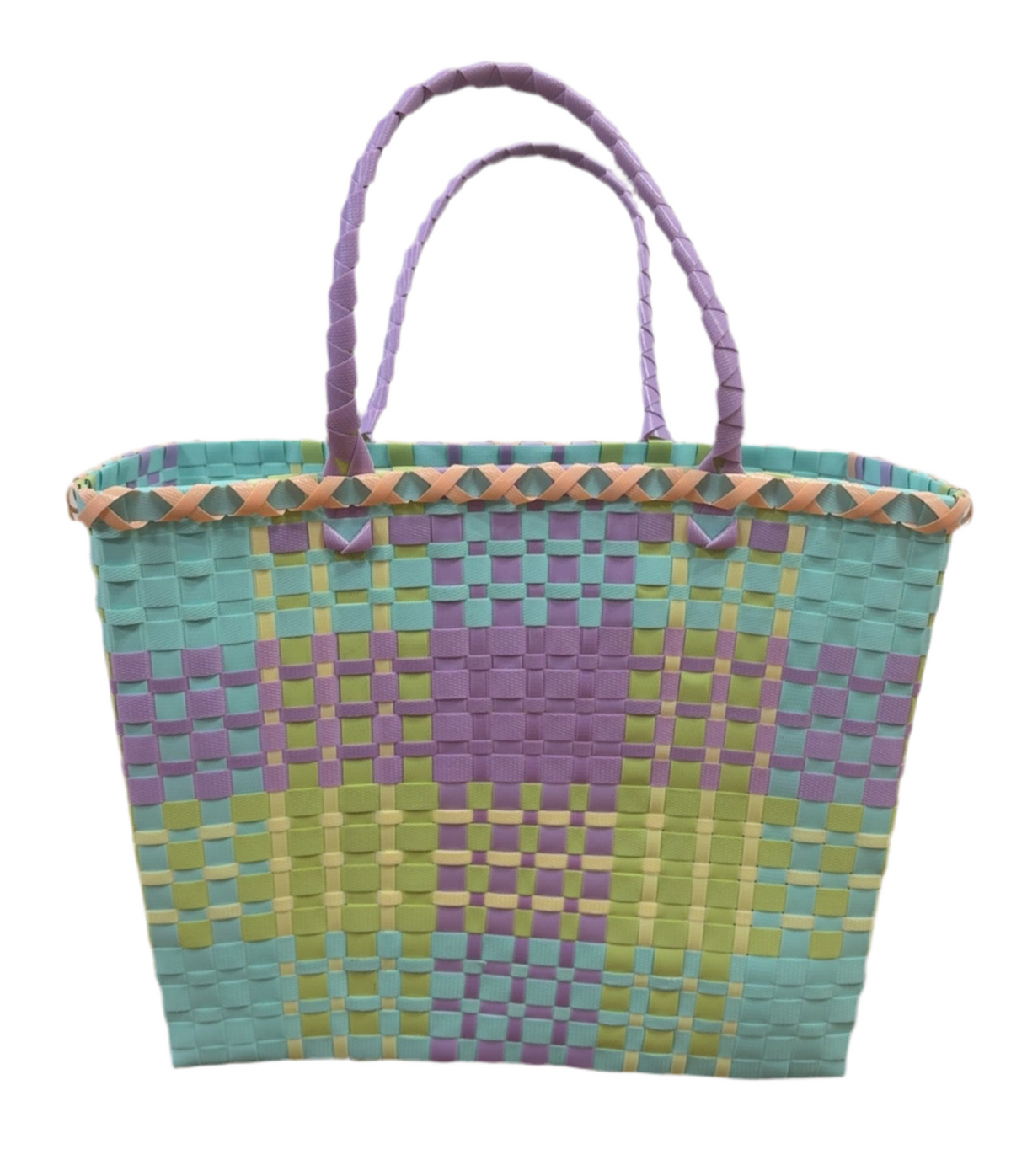 Recycled Plastic Small Tote Bag - Pastel