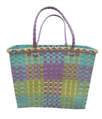 Recycled Plastic Small Tote Bag - Pastel