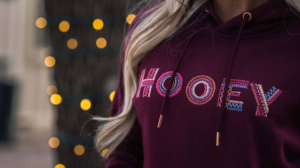 Hooey Hoodie - Artisan (Maroon/White)