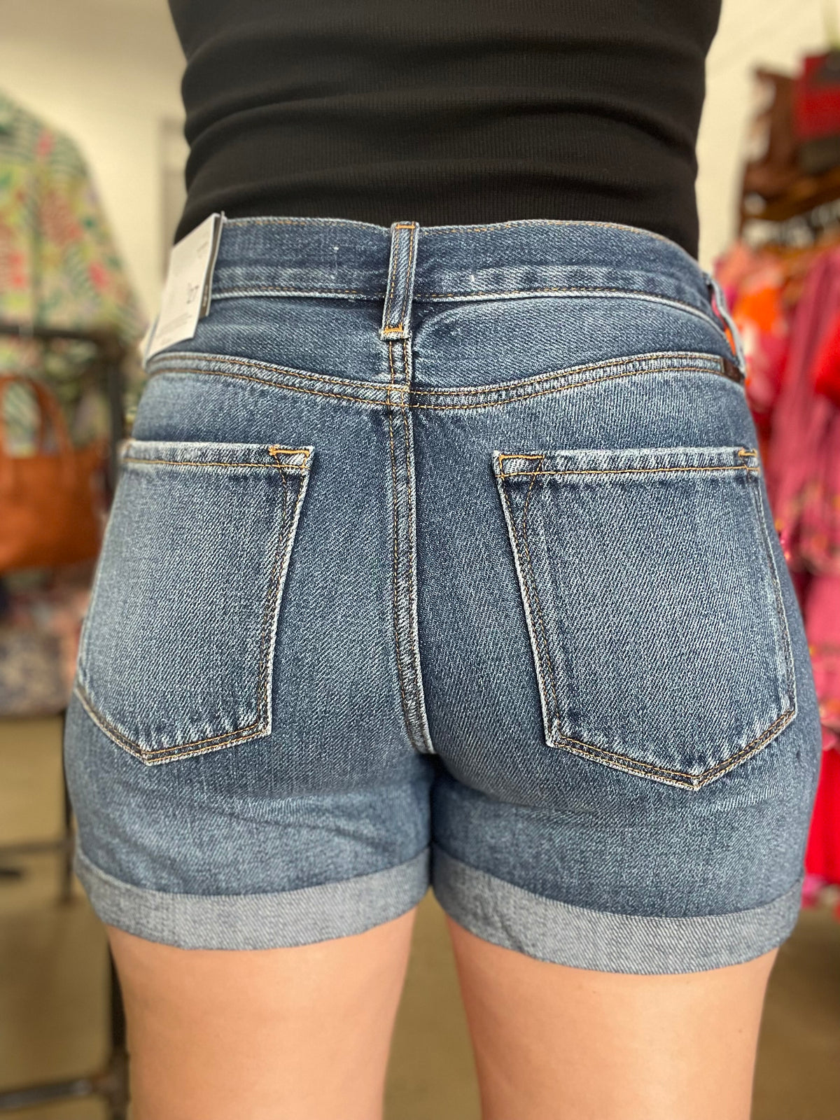 KanCan - Medium Wash High Rise Shorts (KC8616M)