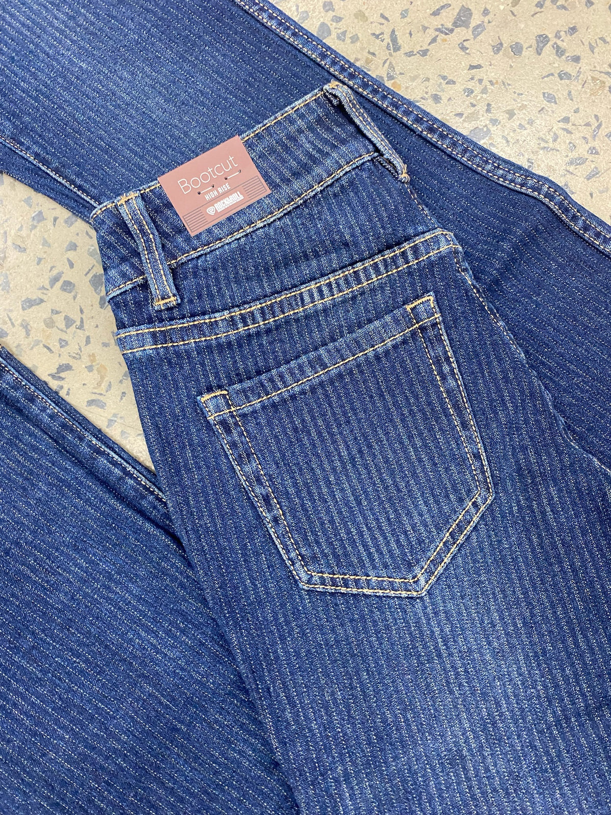 Rock & Roll Cowgirl Jeans - BW4HD07200 - Jacquard High Rise Bootcut