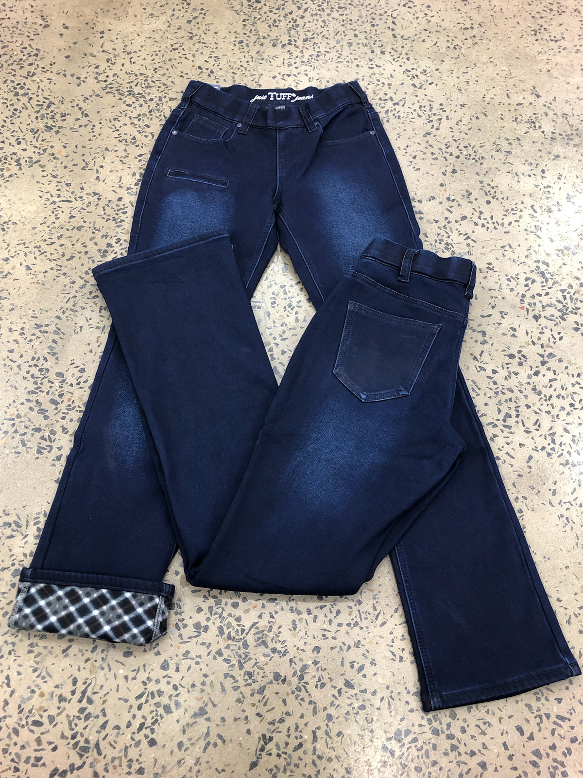 Cowgirl Tuff Jeans - Pull-On Flannel