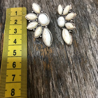 Western Earrings - Natural Stone