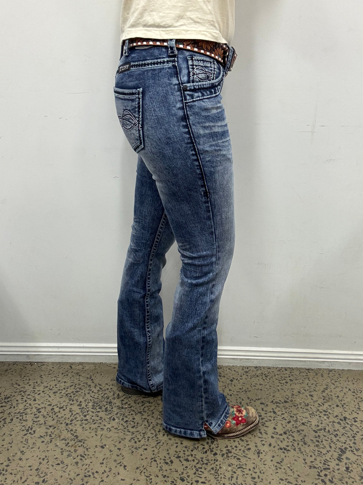 Cowgirl Tuff Jeans - DFMI Bleached