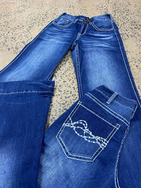 Cowgirl Tuff Jeans - Edgy Wide Leg
