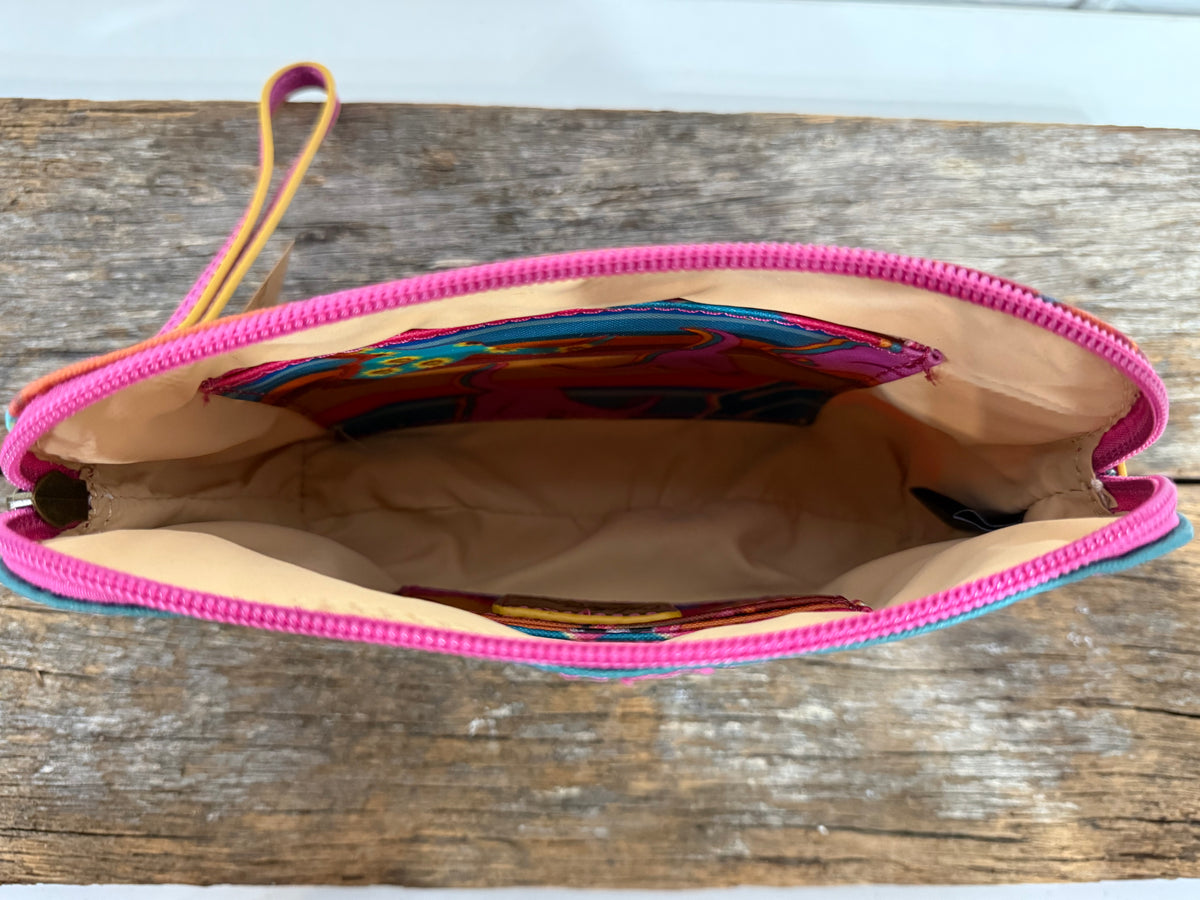 Cass - Western Long Horn Print Pouch