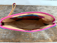 Cass - Western Long Horn Print Pouch