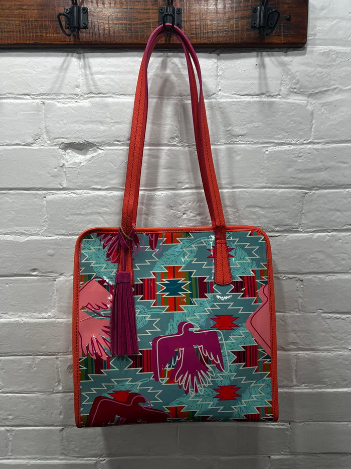 Cass - Western Thunderbird Print Jelly Tote
