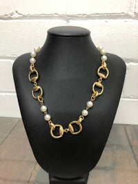 Necklace - Gold Bits & Pearls