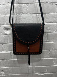 Connie Black & Tan Crossbody