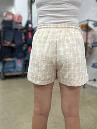 Rowan Short - Beige Plaid