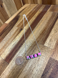 Kandy Necklace - Silver Multicolour Turquoise