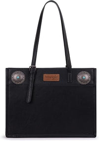 Wrangler Concho Wide Tote - Black (WG194-8122BK)