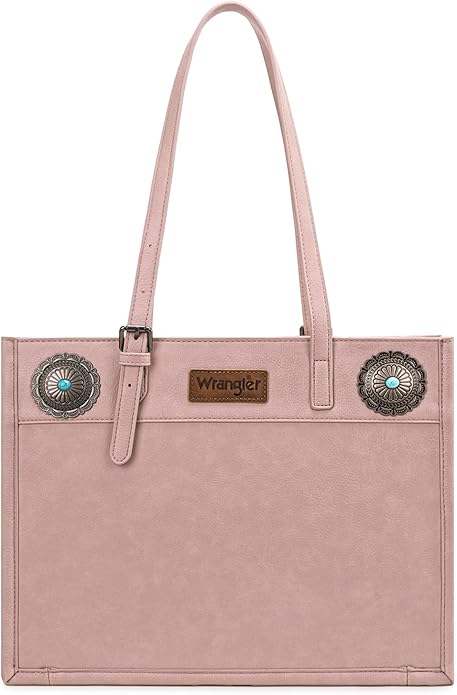 Wrangler Concho Wide Tote - Dark Pink (WG194-8122DPK)